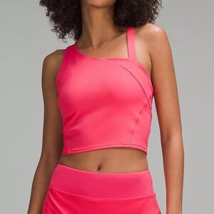 Lululemon asymetrical tennis tank top in glaze pink